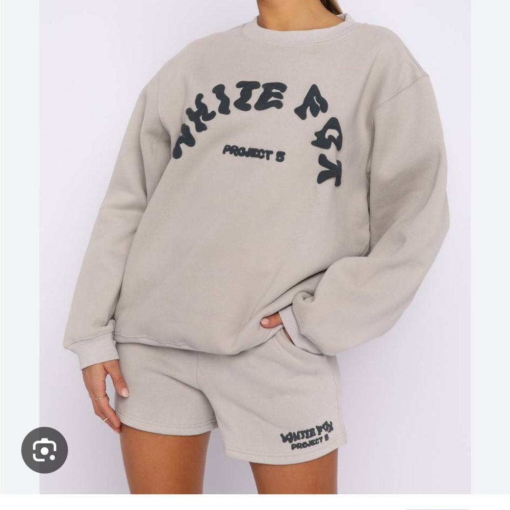 White Fox Project 5 Beige Sweatshirt